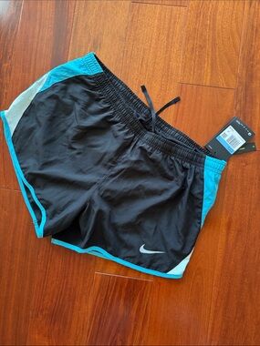 NWT Nike Black and Teal Athletic Shorts